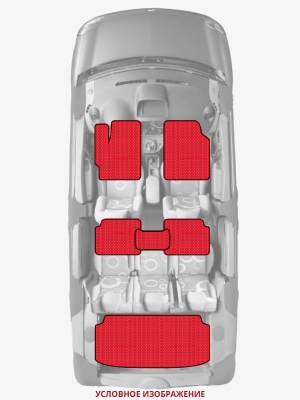 ЭВА коврики «Queen Lux» комплект для Nissan Wingroad